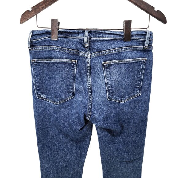 Frame Denim Le High Skinny Jeans Distressed Mid-Rise‎ Womens Size 28 Blue - Picture 5 of 11